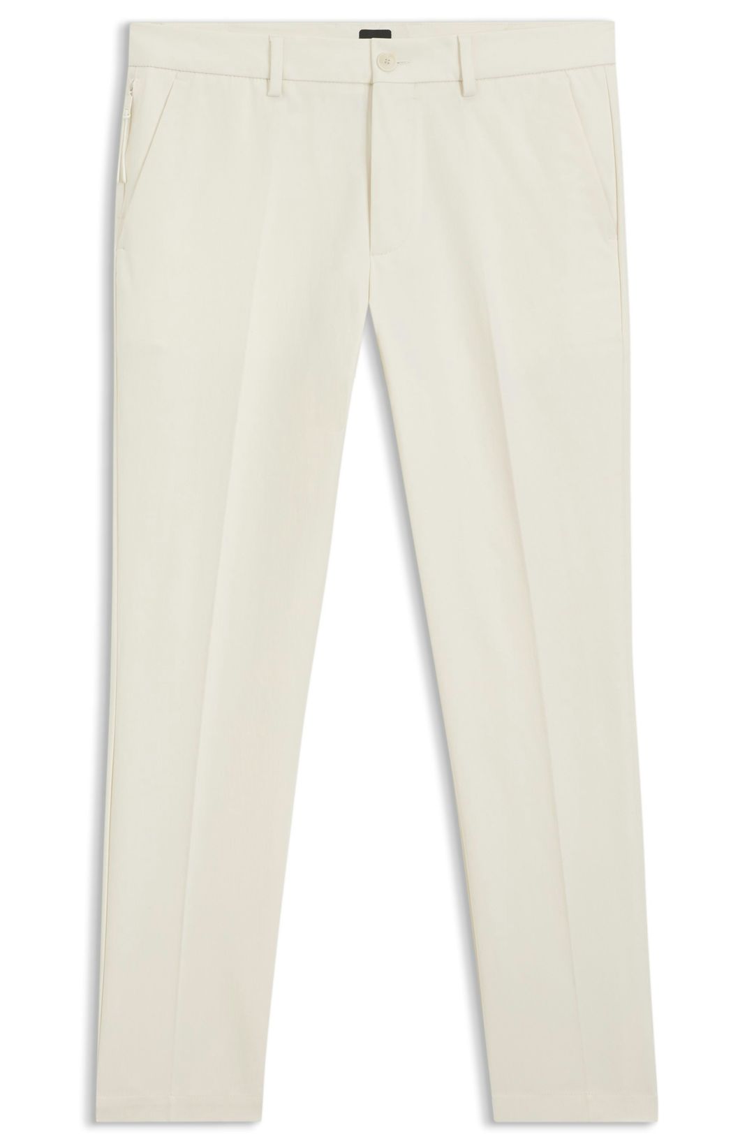 Kalhoty slim fit ze směsi strečové bavlny - Open White