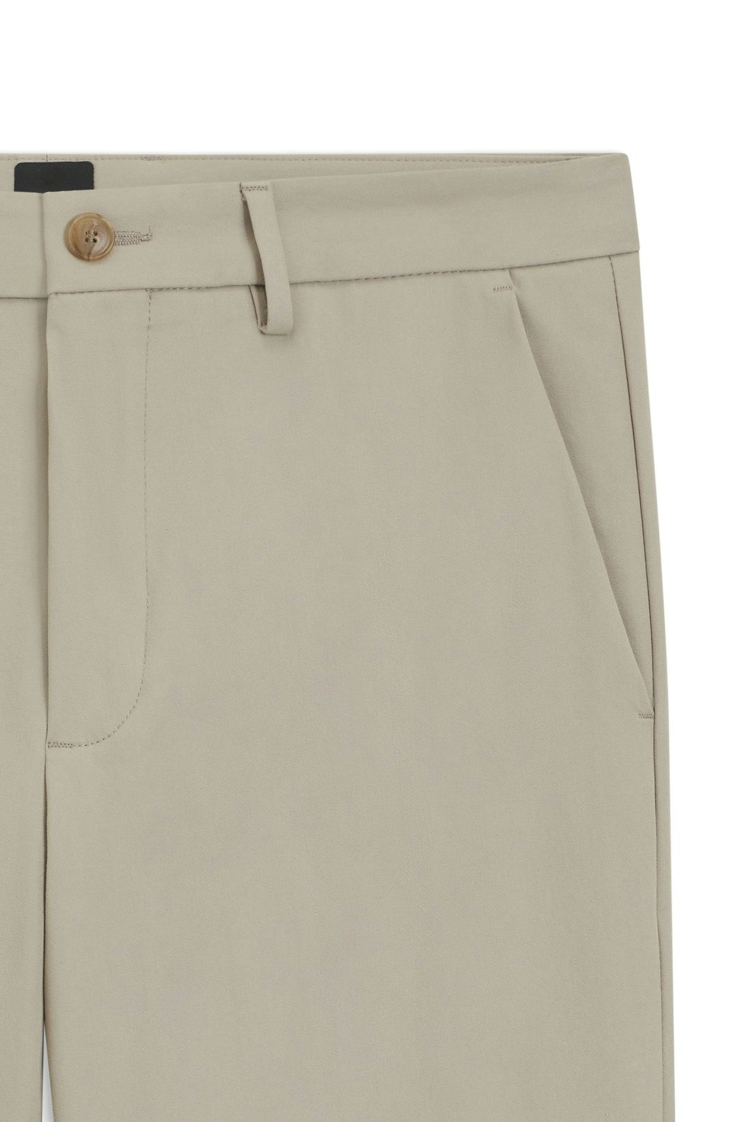Kalhoty slim fit ze směsi strečové bavlny - Open Beige