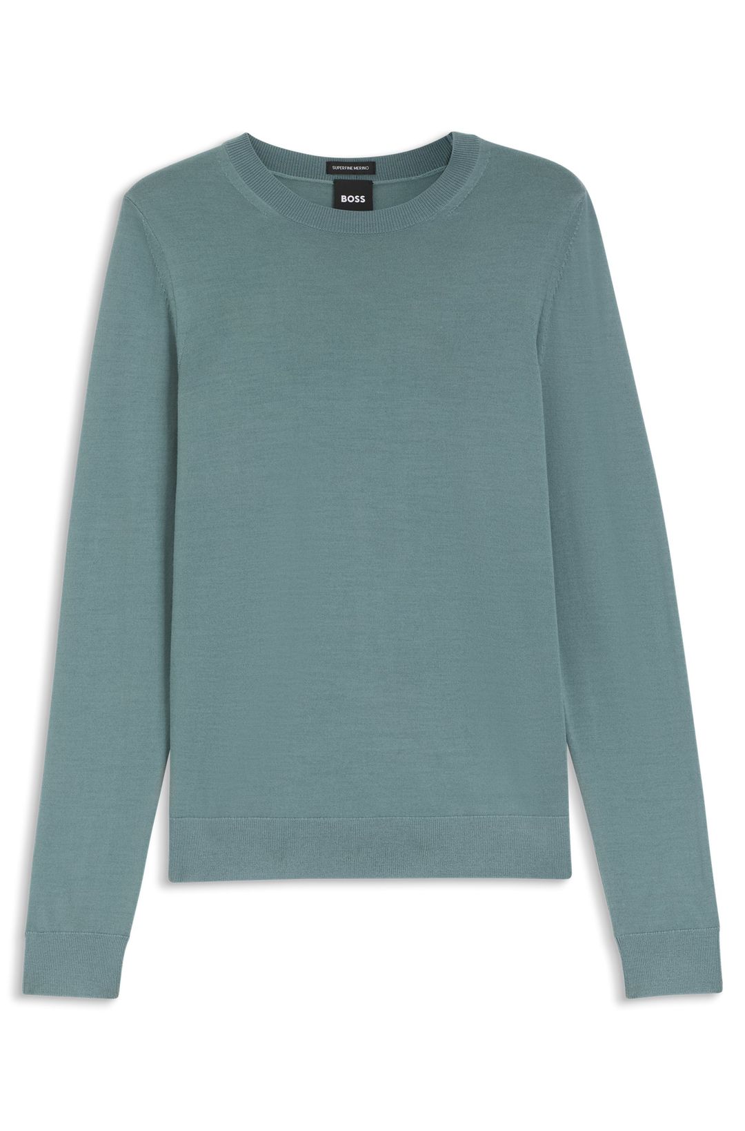 Svetr slim fit z merino vlny - Bright Blue