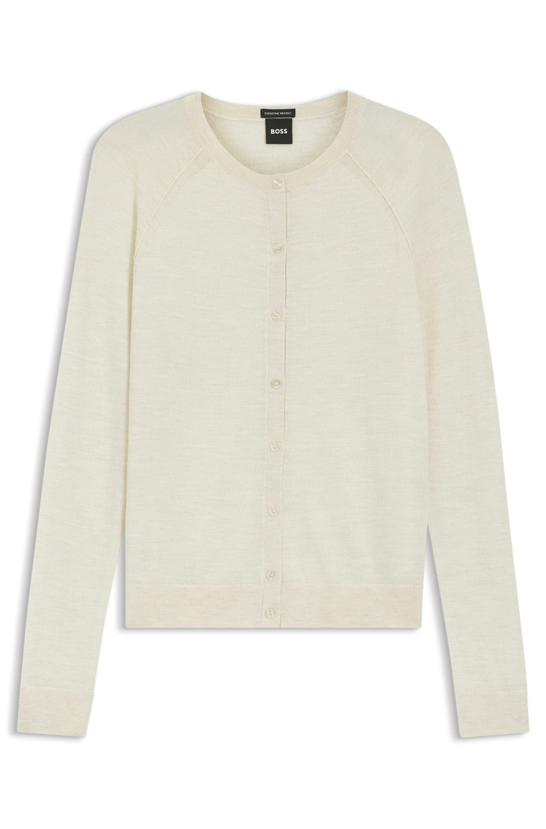 Superjemný kardigan z merino vlny - Open White