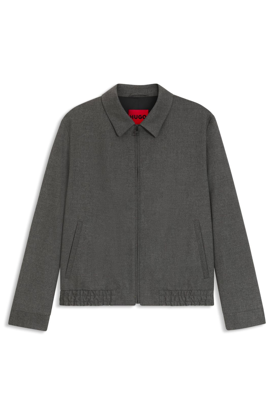 Sako slim fit z melírovaného strečového flanelu