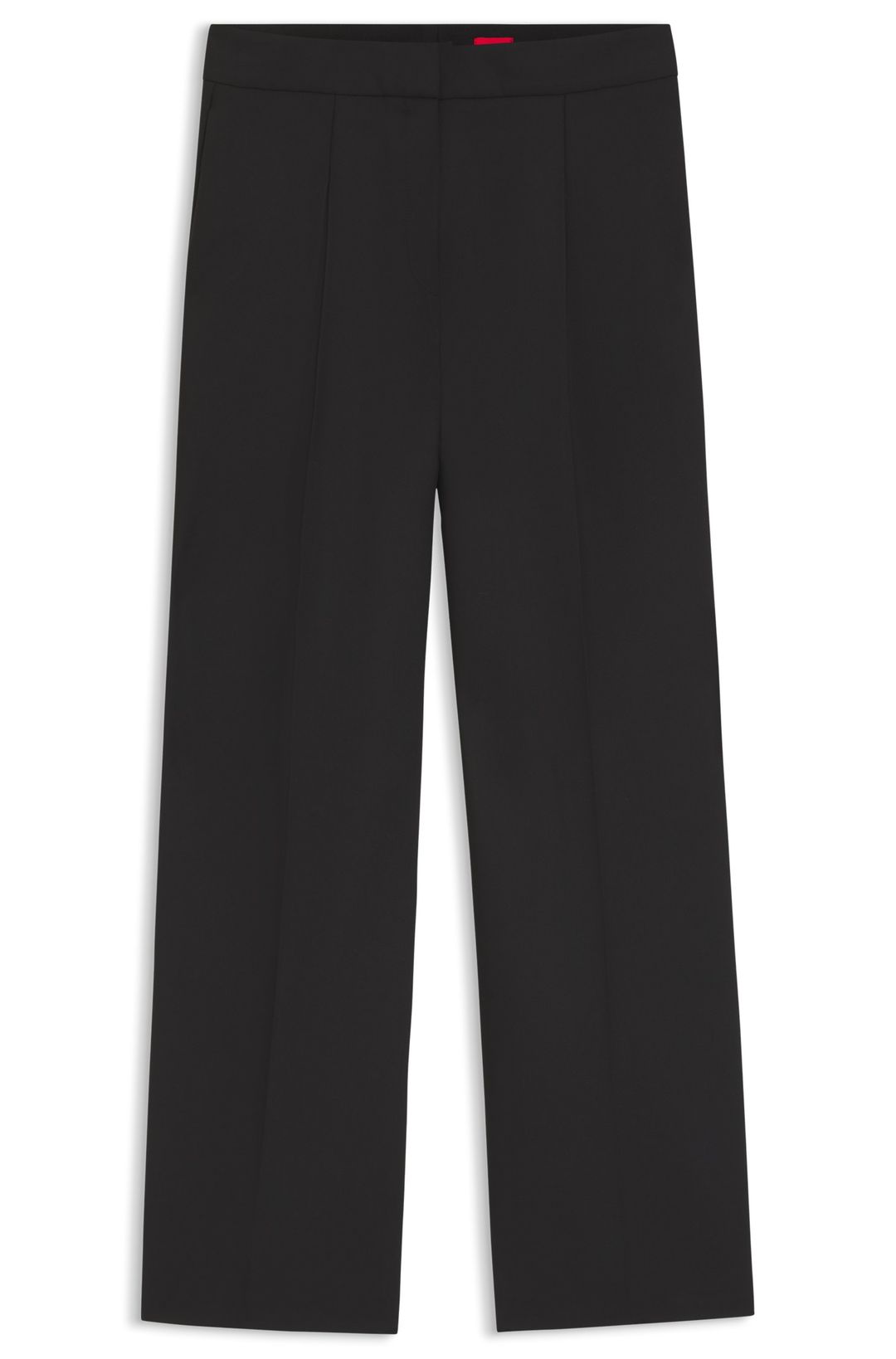 Regular fit kalhoty ze strečové látky se širokou nohavicí