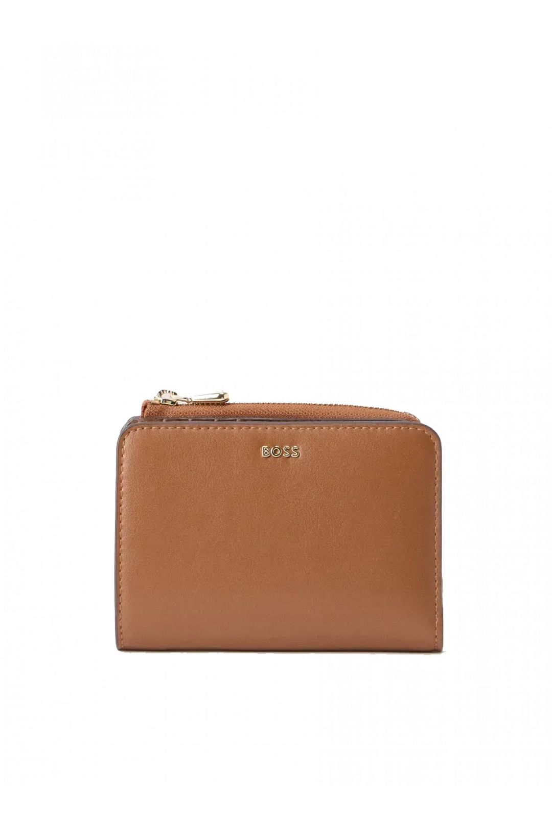 Peněženka na zip s logem - Medium Brown