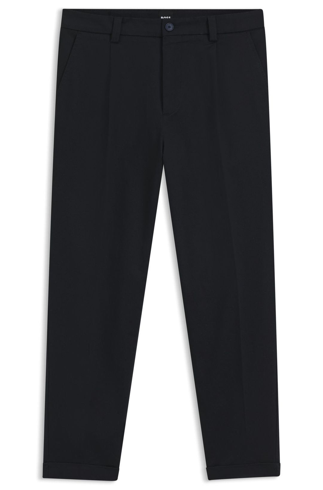 Tapered kalhoty ze strečového twillu - Dark Blue