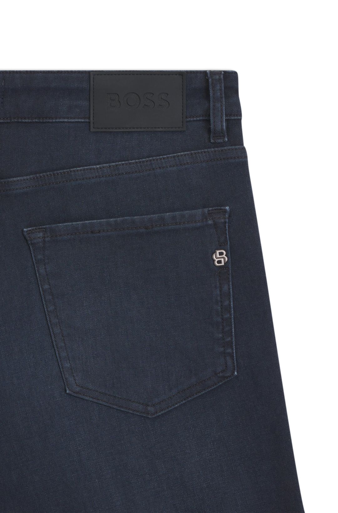 Džíny Maine regular fit z modrého pleteného denimu