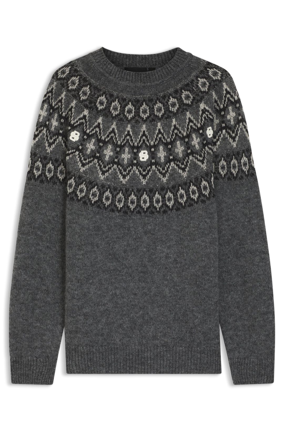 Svetr v relaxed střihu s fair isle vzorem