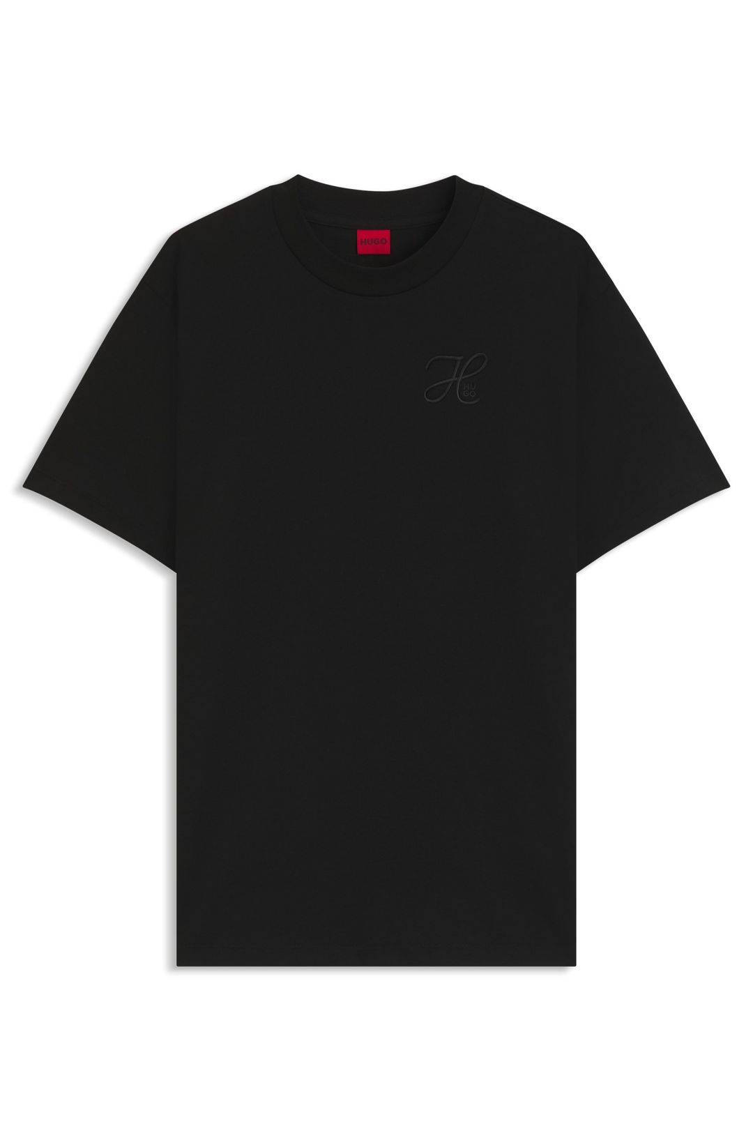 Triko relaxed fit z bavlněného žerzeje s vyšívaným monogramem