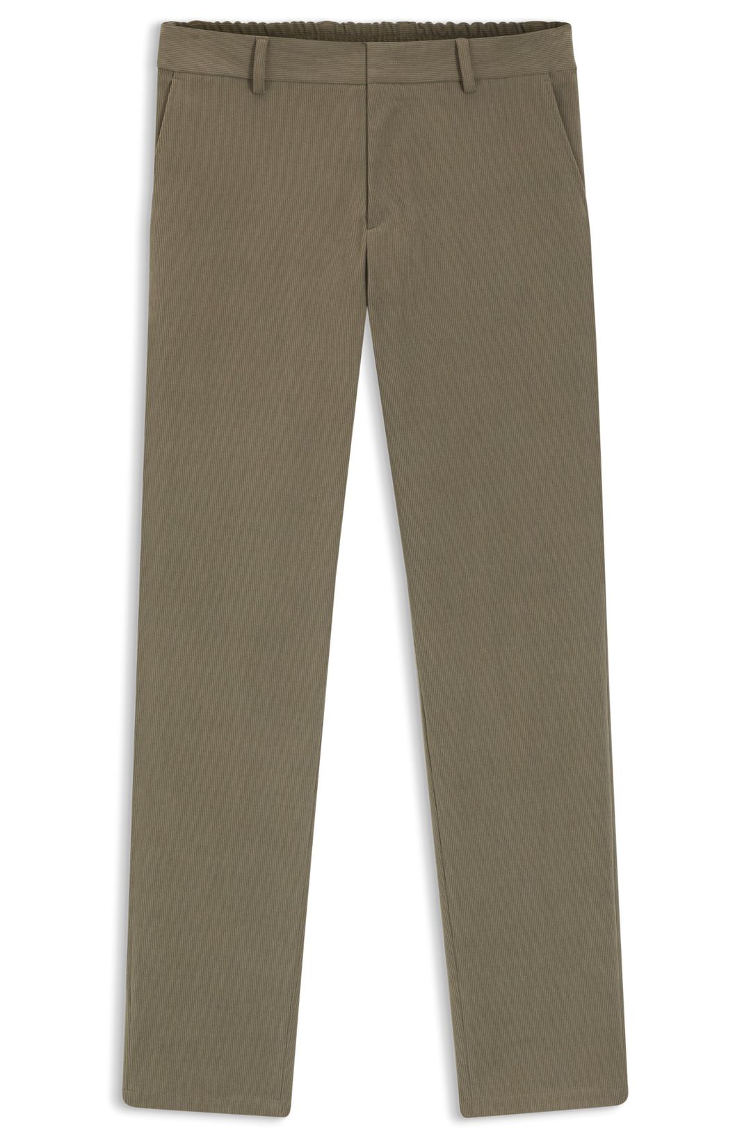 Slim-fit kalhoty ze strečového manšestru