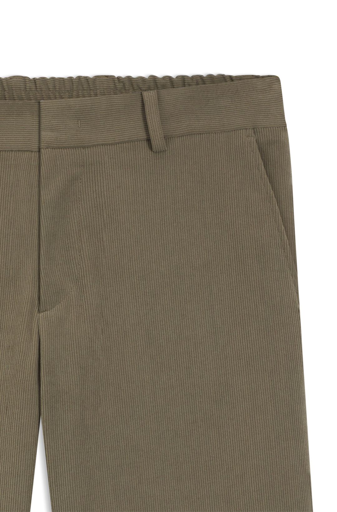 Slim-fit kalhoty ze strečového manšestru
