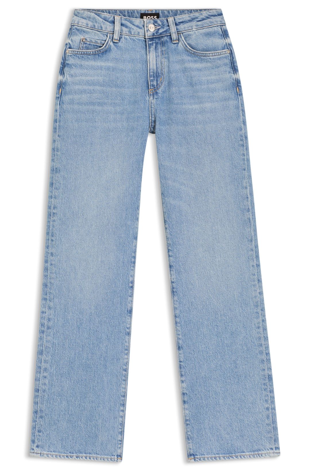 Džíny slim fit z modrého pohodlného strečového denimu