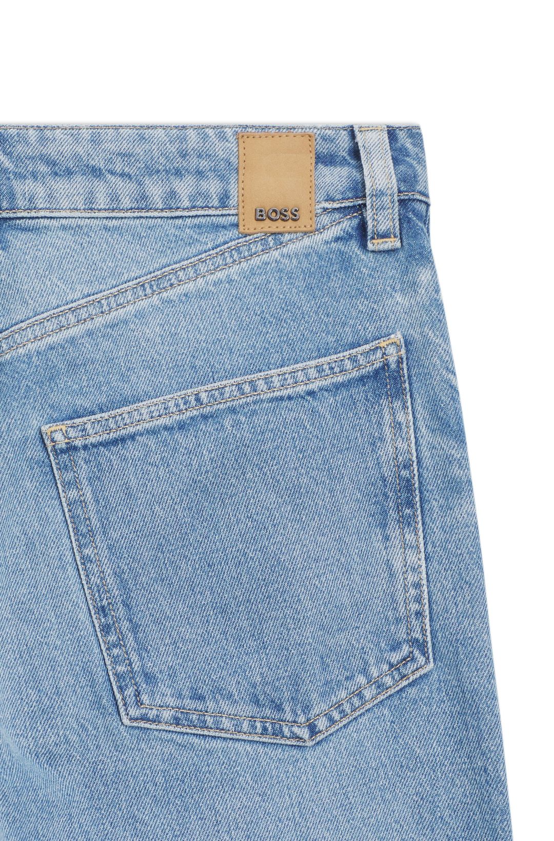 Džíny slim fit z modrého pohodlného strečového denimu