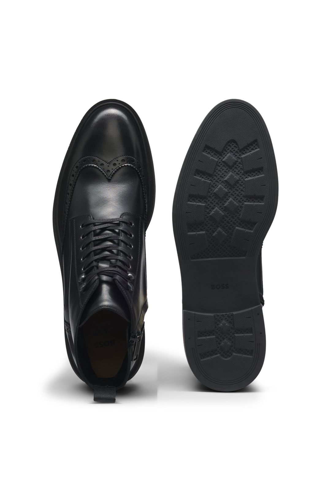 Kožené kotníkové boty s brogue detaily