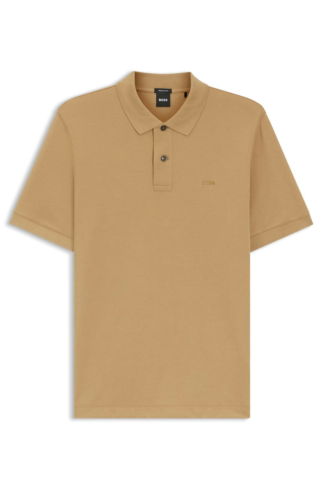 Polotričko Pallas z bavlněného piké s vyšívaným logem - Medium Beige