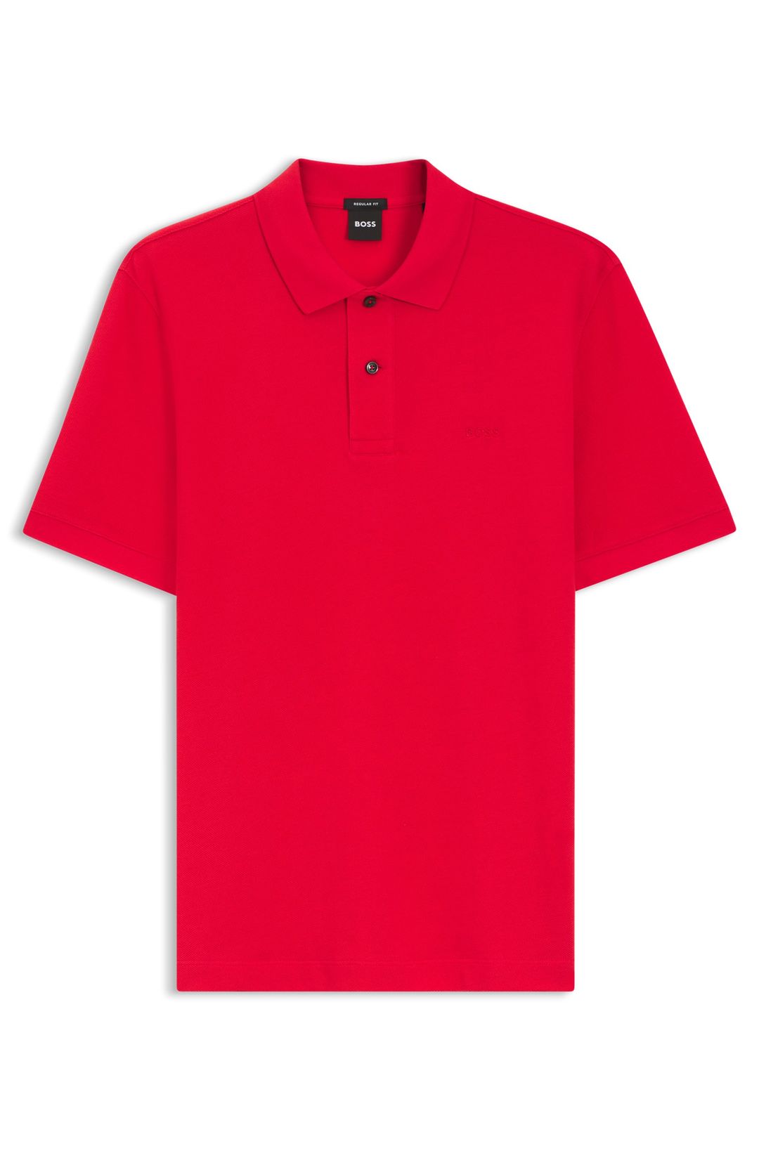 Polotričko Pallas z bavlněného piké s vyšívaným logem - Medium Red