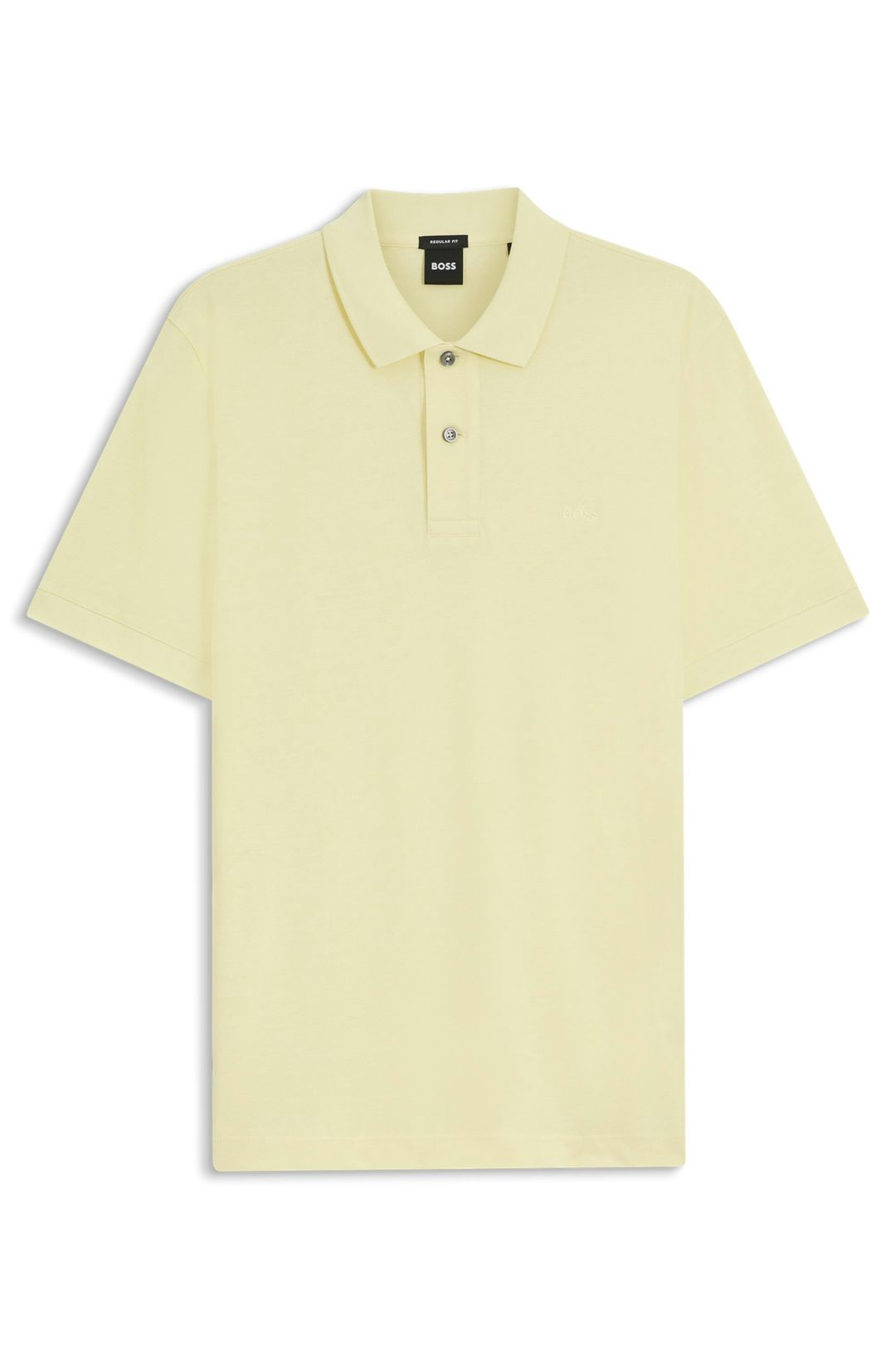 Polotričko Pallas z bavlněného piké s vyšívaným logem - Light/Pastel Yellow