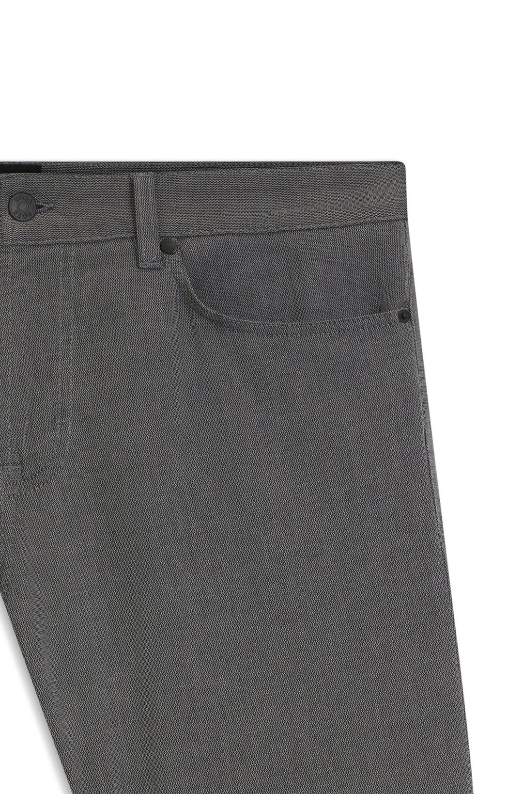 Kalhoty Maine regular střihu z strečové bavlny dobby - Black
