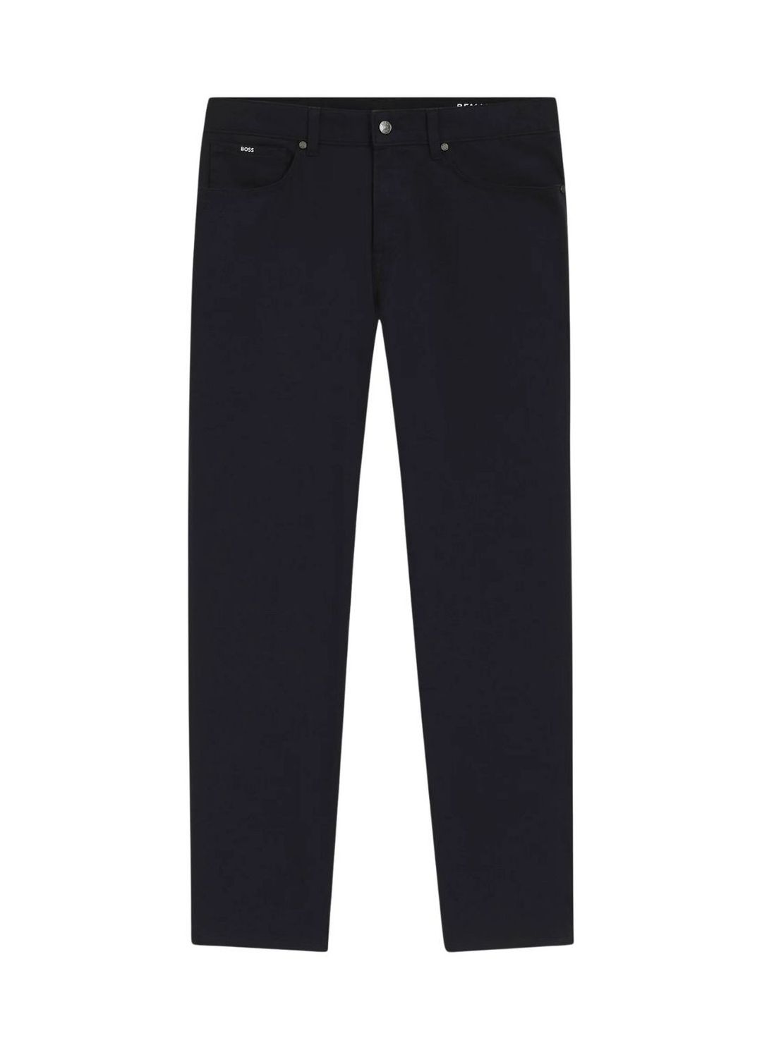 Kalhoty Maine regular střihu ze strečové bavlny dobby - Dark Blue