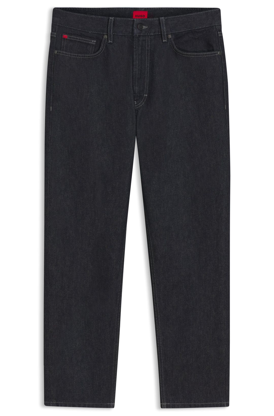 Džíny volného střihu z tmavě modrého denimu