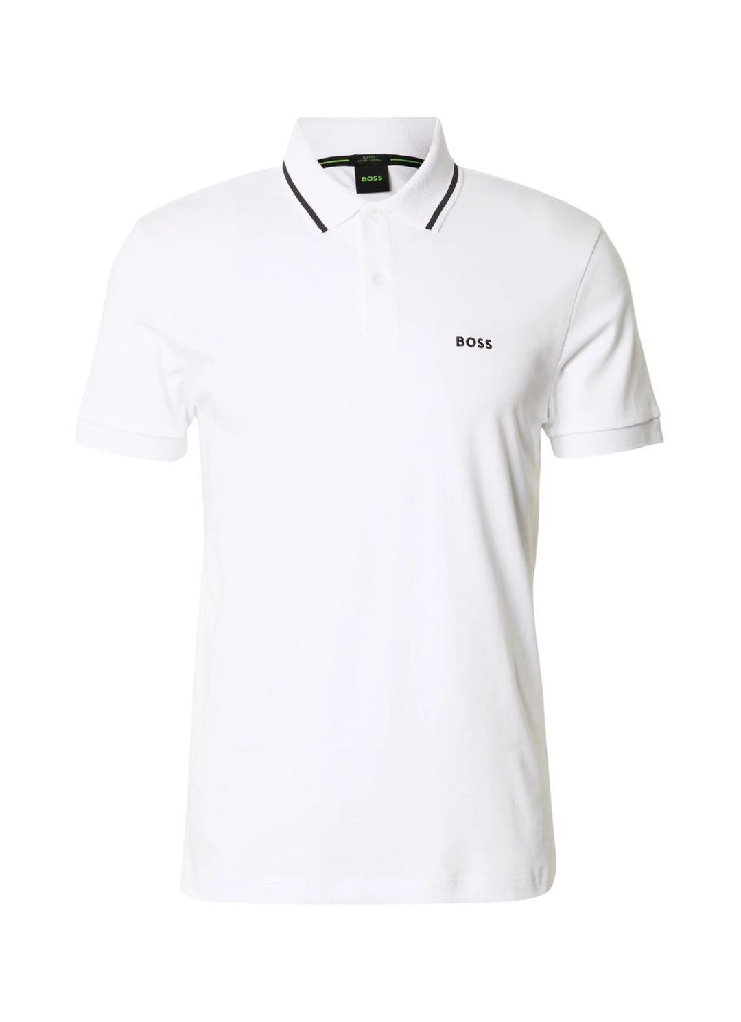 Polotričko Paddy slim fit z interlockové bavlny - White