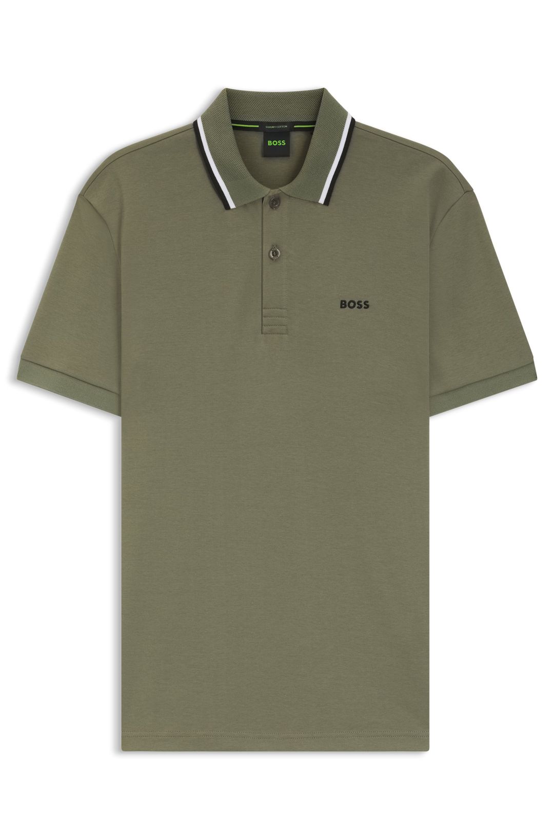 Polotričko Paddy slim fit z interlockové bavlny - Dark Beige