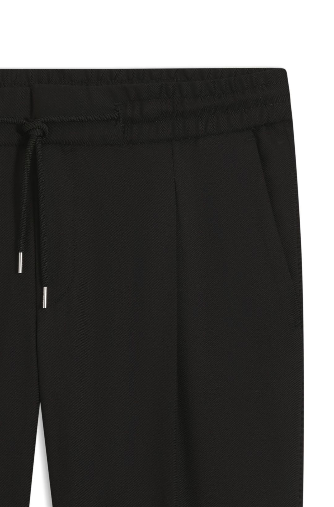 Kalhoty slim fit z keprové tkaniny se stahovací šňůrkou v pase
