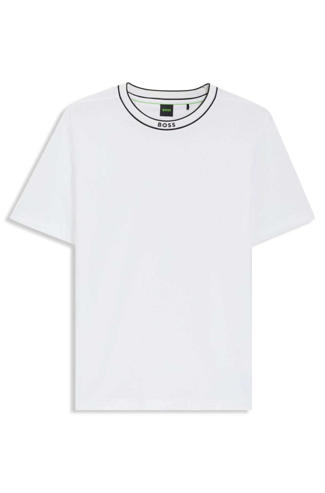 Bavlněné tričko s kulatým výstřihem - White