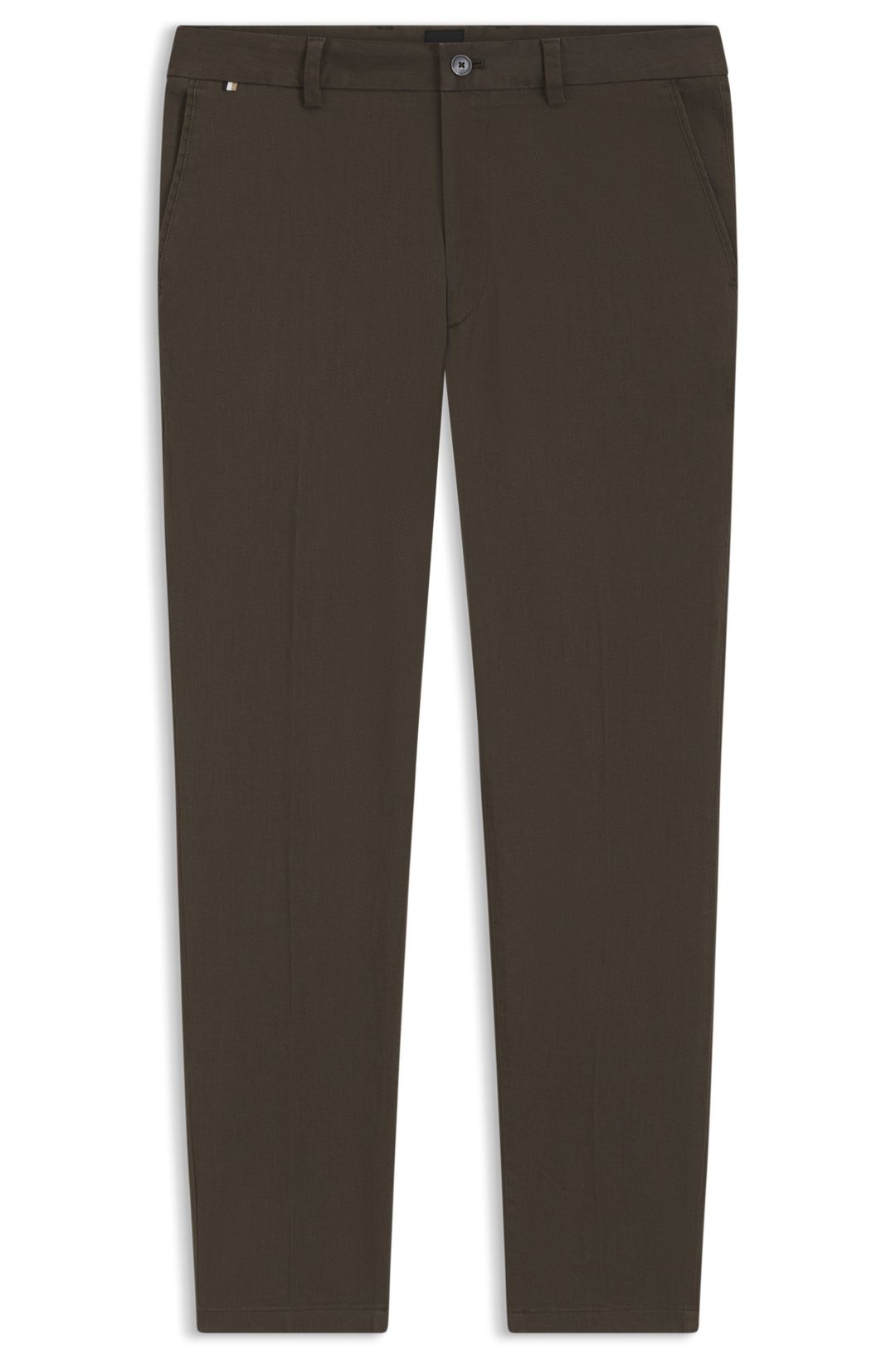 Kalhoty modern fit ze strečového bavlněného kepru