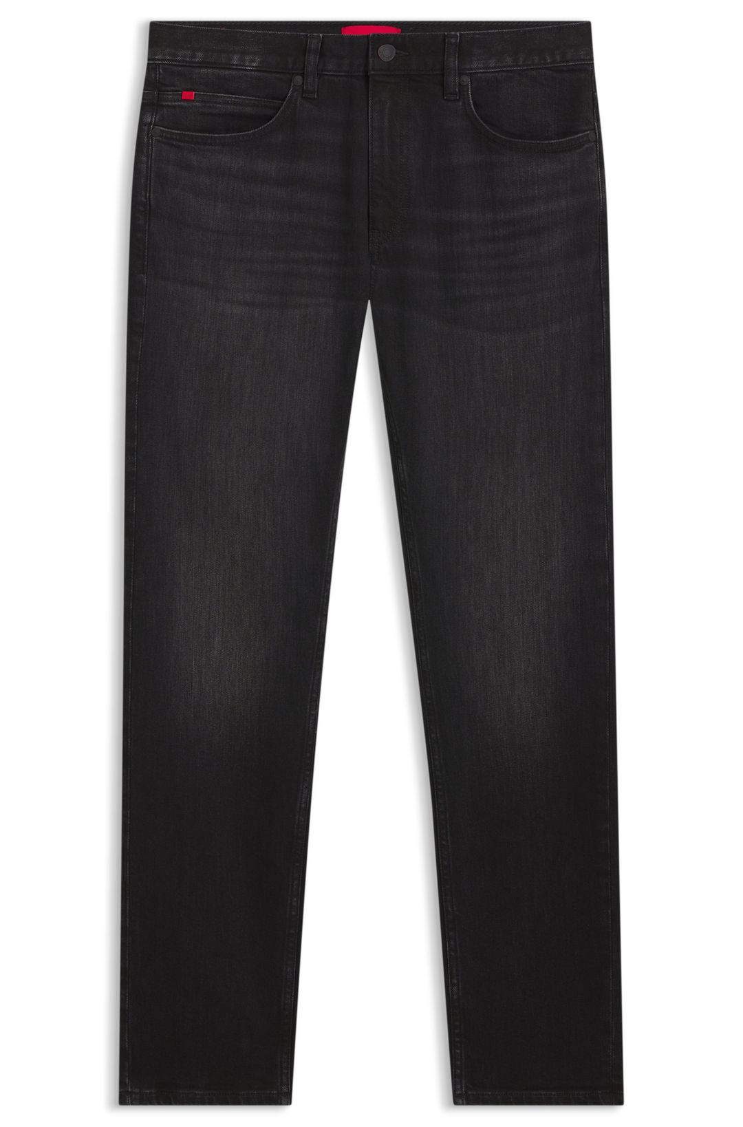 Džíny slim fit z černého strečového denimu