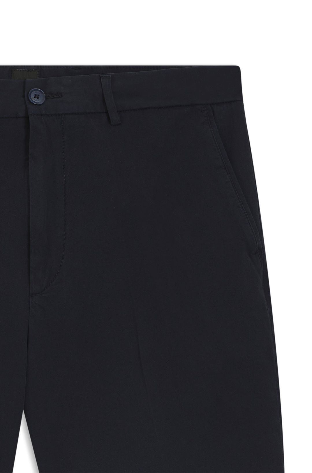 Moderní šortky z pružného bavlněného kepru - Dark Blue