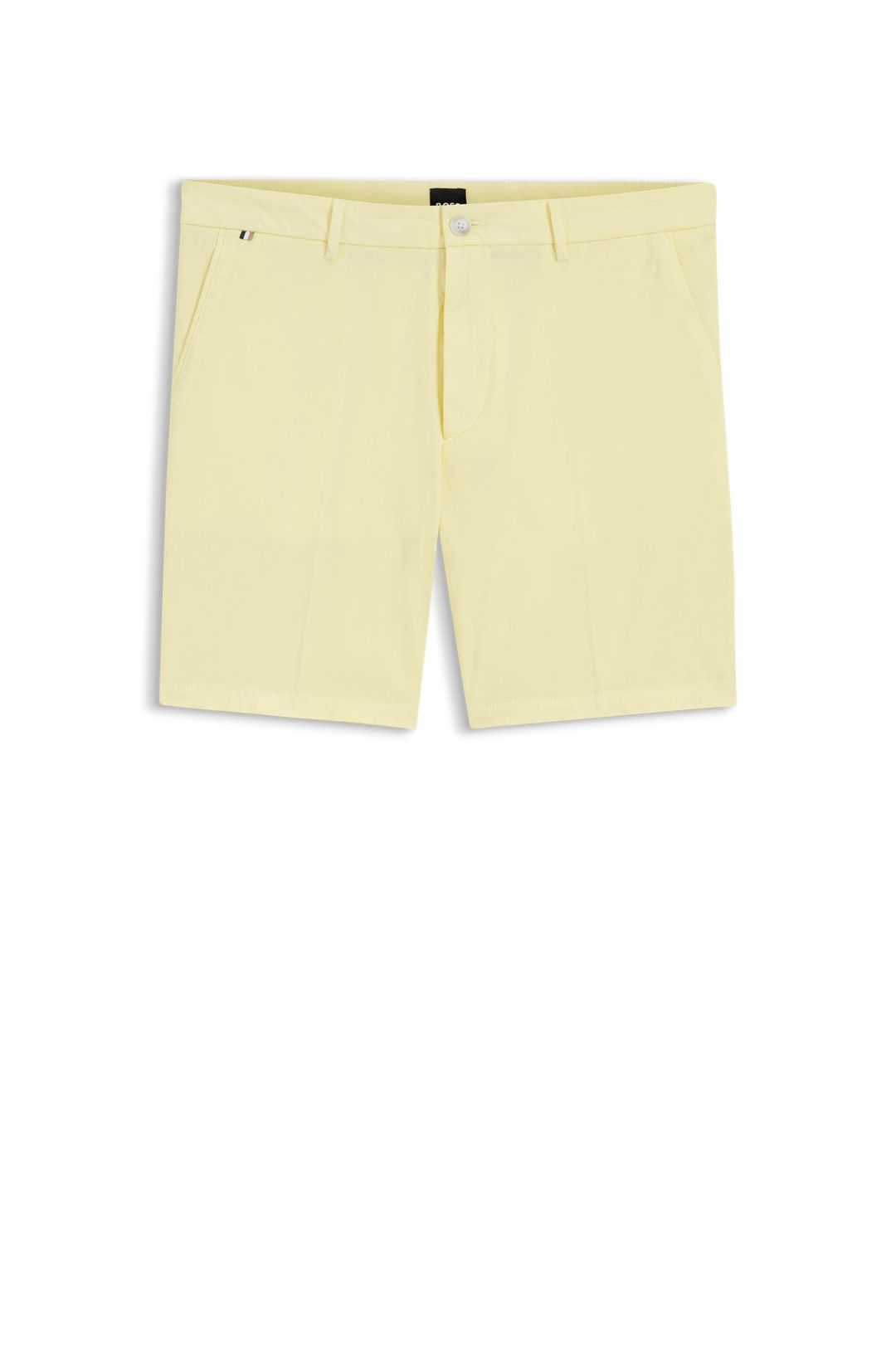 Moderní šortky z pružného bavlněného kepru - Light/Pastel Yellow
