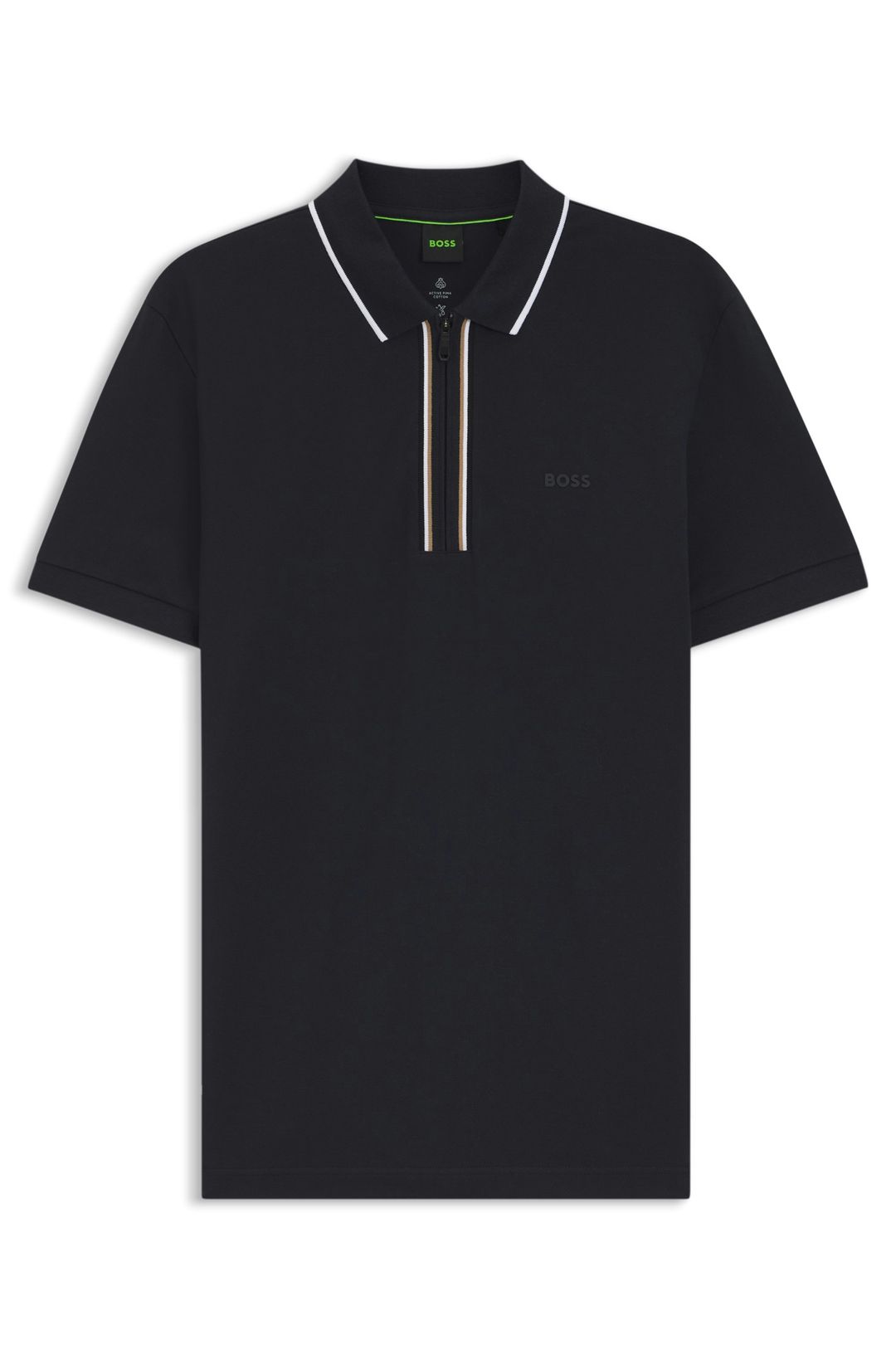 Aktivní polotričko slim fit z elastické bavlny odvádějící vlhkost - Dark Blue