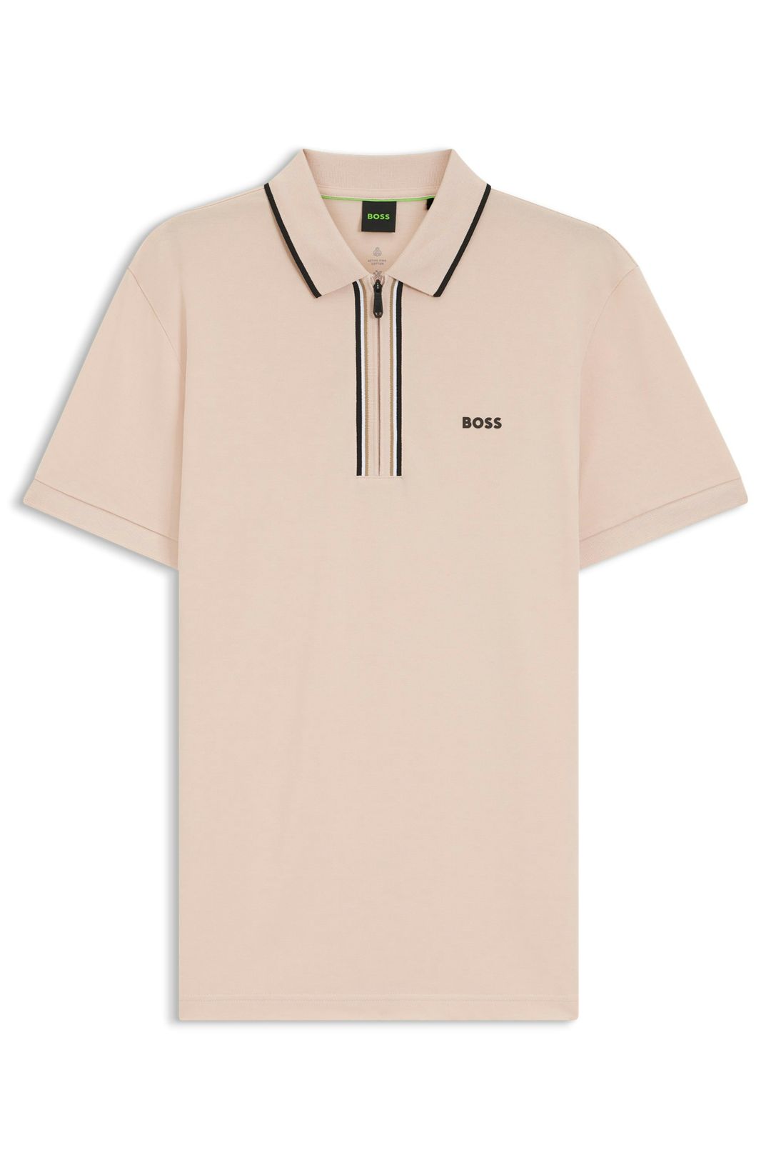Aktivní slim fit polotričko z elastické bavlny odvádějící vlhkost - Light/Pastel Orange