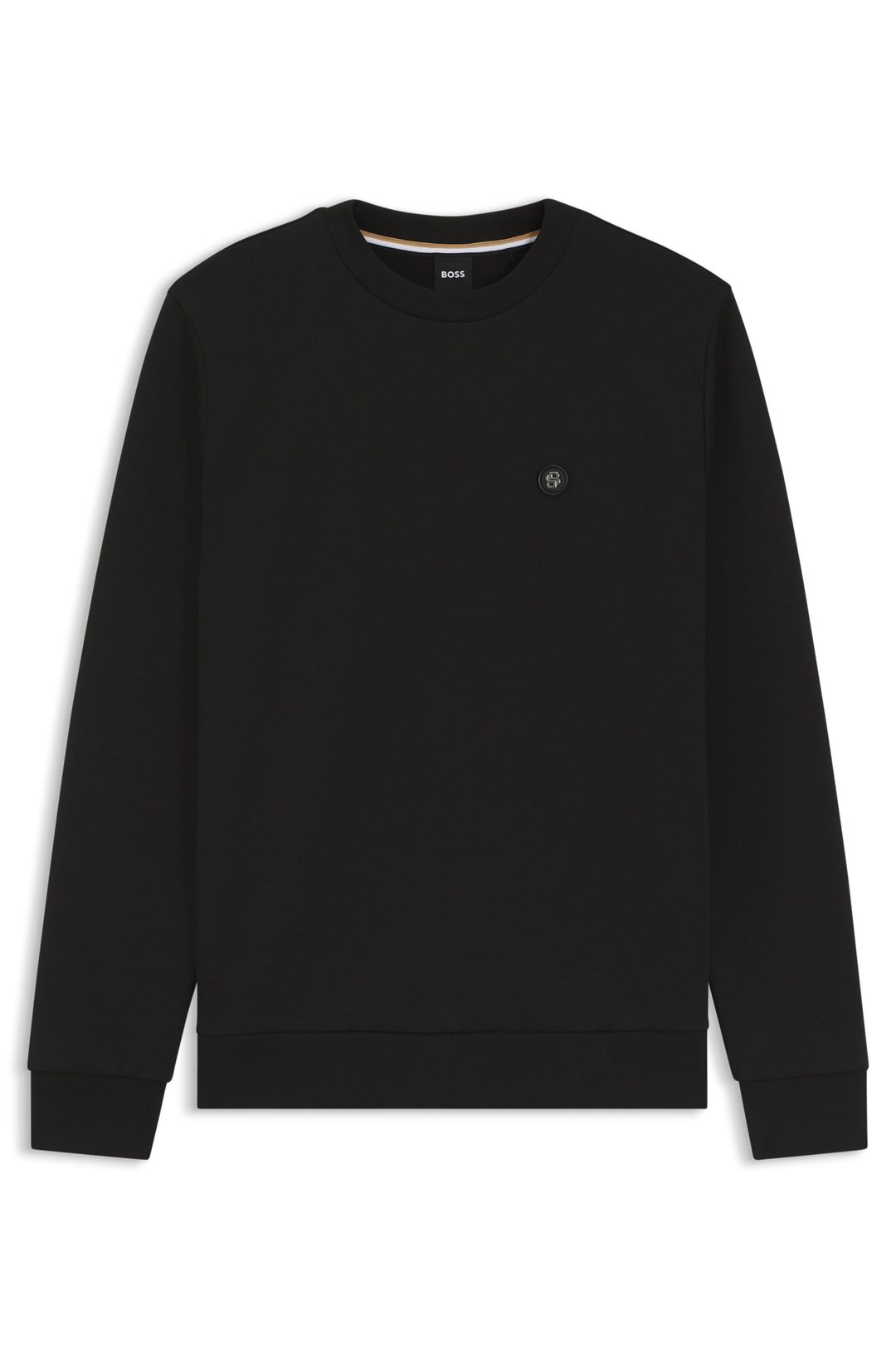 Mikina z bavlněné směsi s monogramem Double B - Black