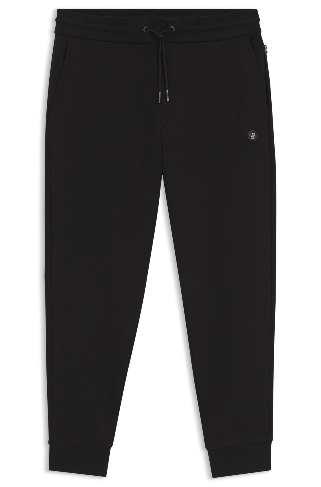 Teplákové kalhoty z bavlněné směsi s monogramem Double B - Black
