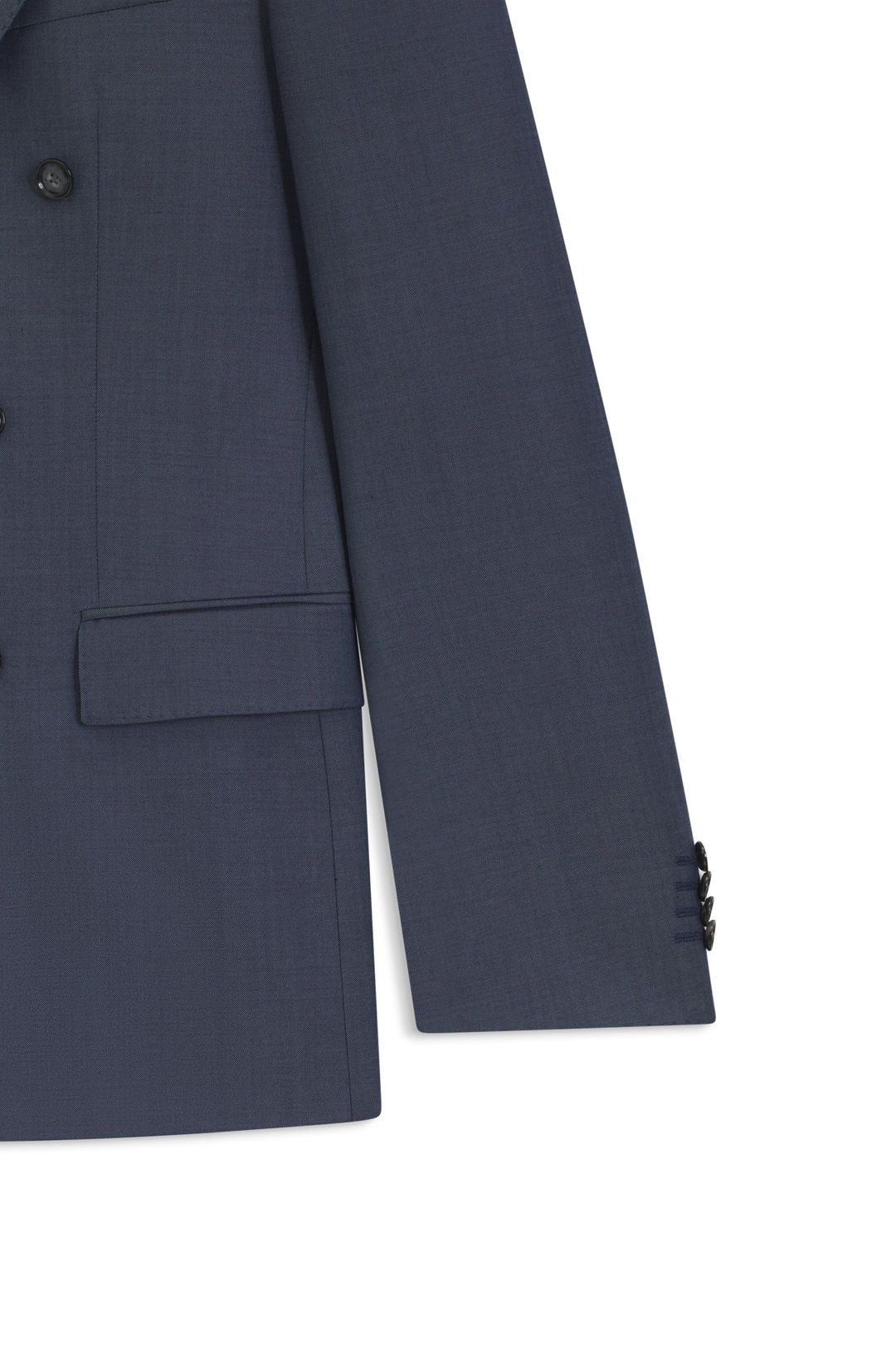 Dvoudílný slim fit oblek ze vzorované panenské vlny
