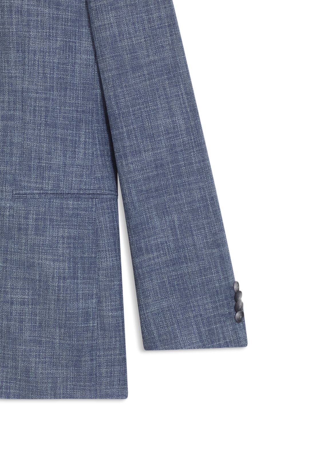 Dvoudílný slim fit oblek z bavlny a panenské vlny
