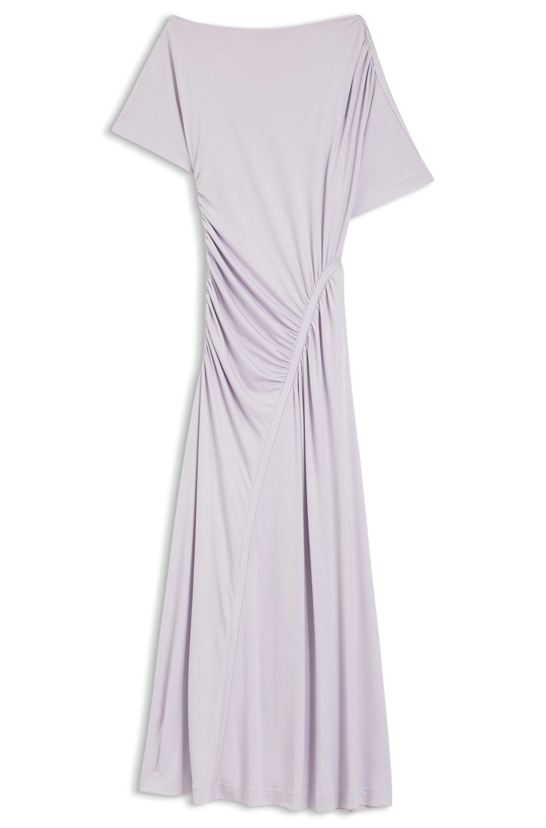Úzké šaty s nařasenými detaily - Open Purple