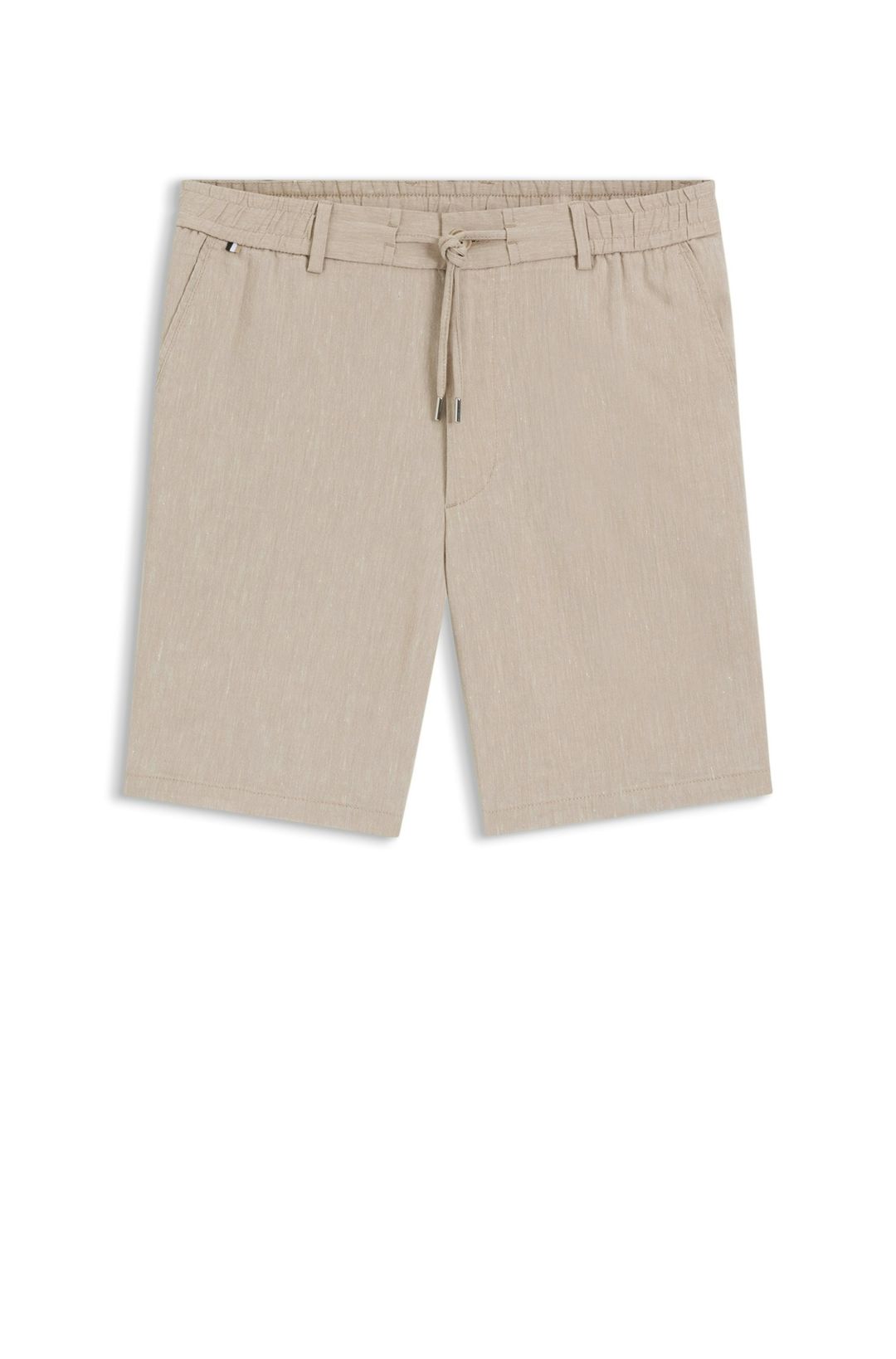 Moderní šortky ze směsi lnu - Open Beige