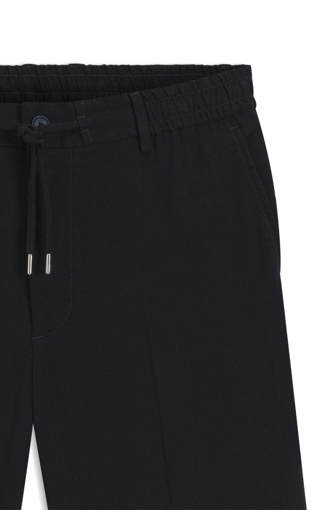 Moderní šortky ze směsi lnu - Dark Blue