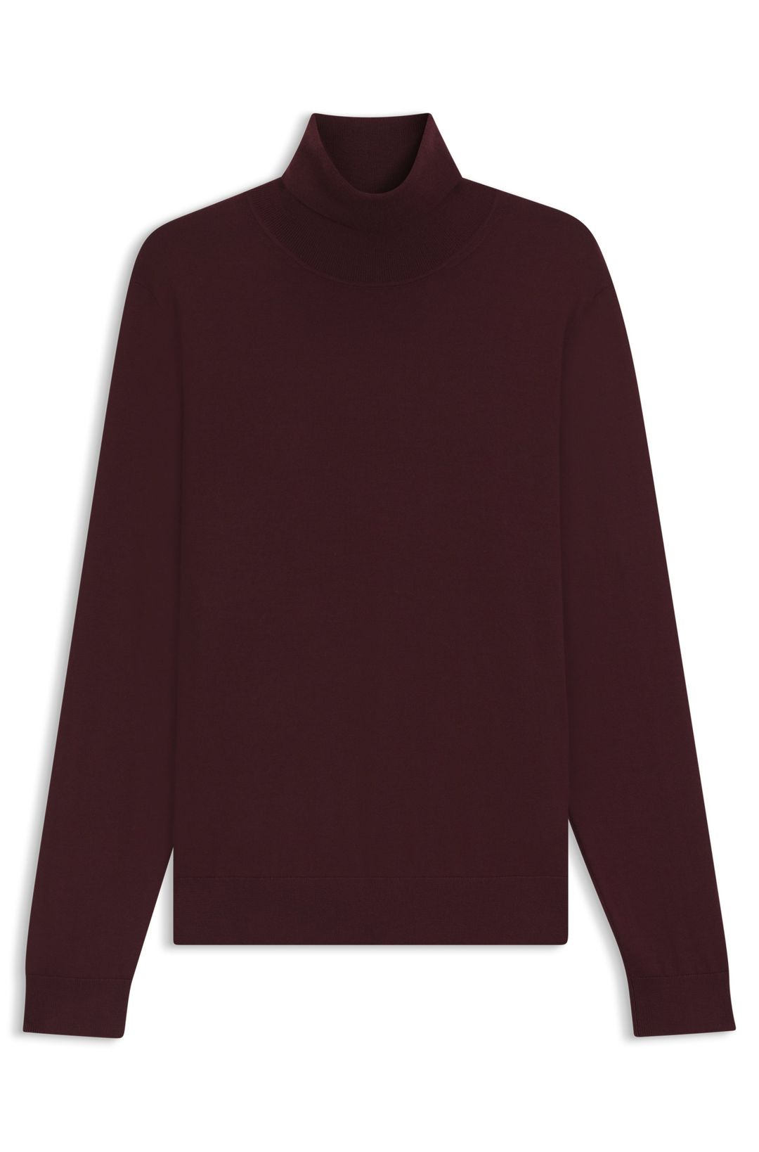 Kašmírový rolákový svetr BECKHAM x BOSS - Dark Red