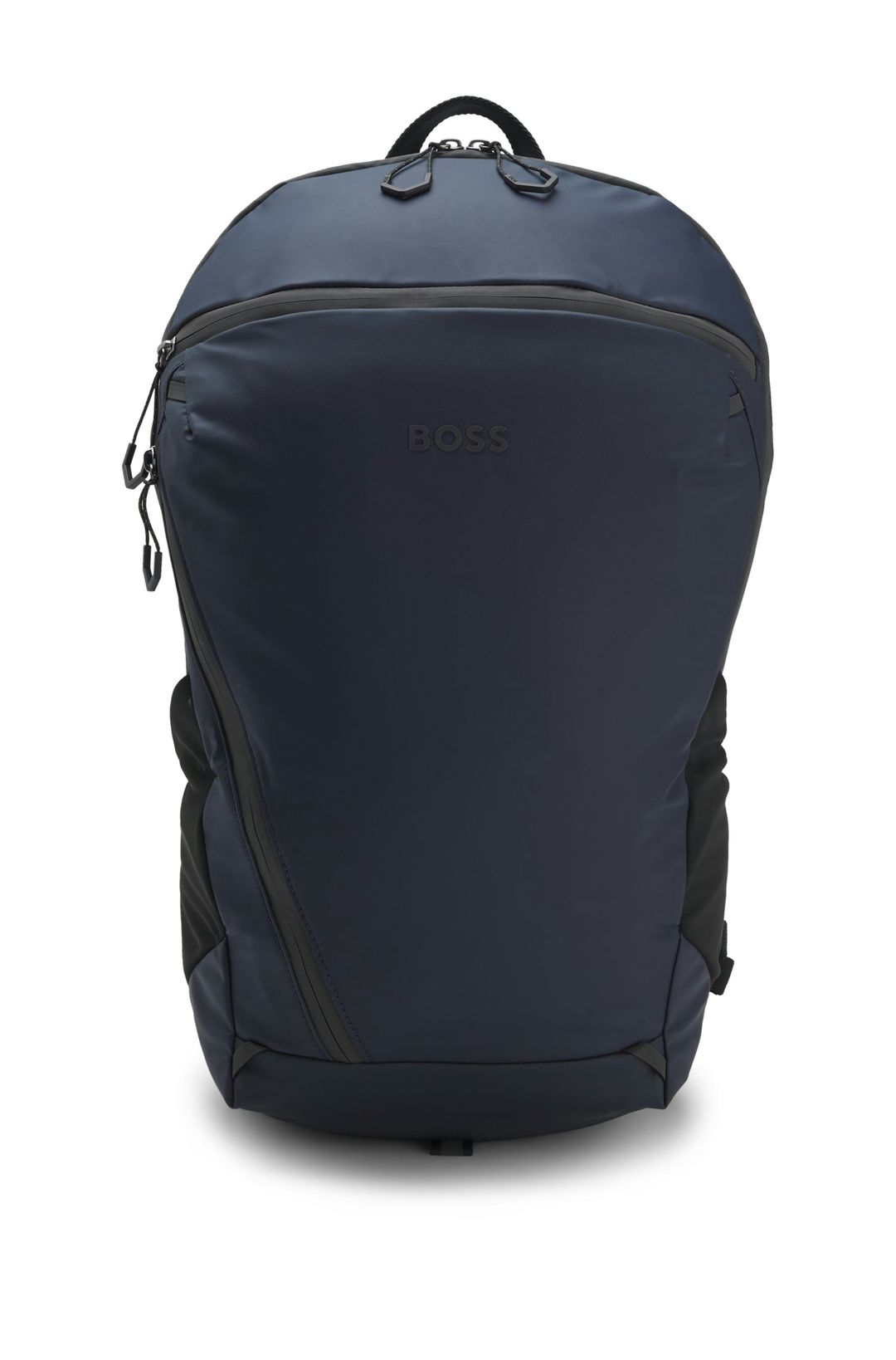 Batoh z umělé kůže s reflexními detaily - Dark Blue