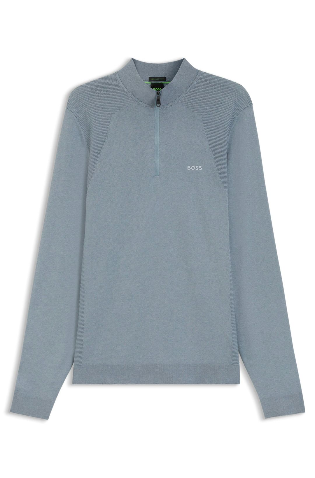 Svetr se zipem z bavlněné směsi - Dark Grey