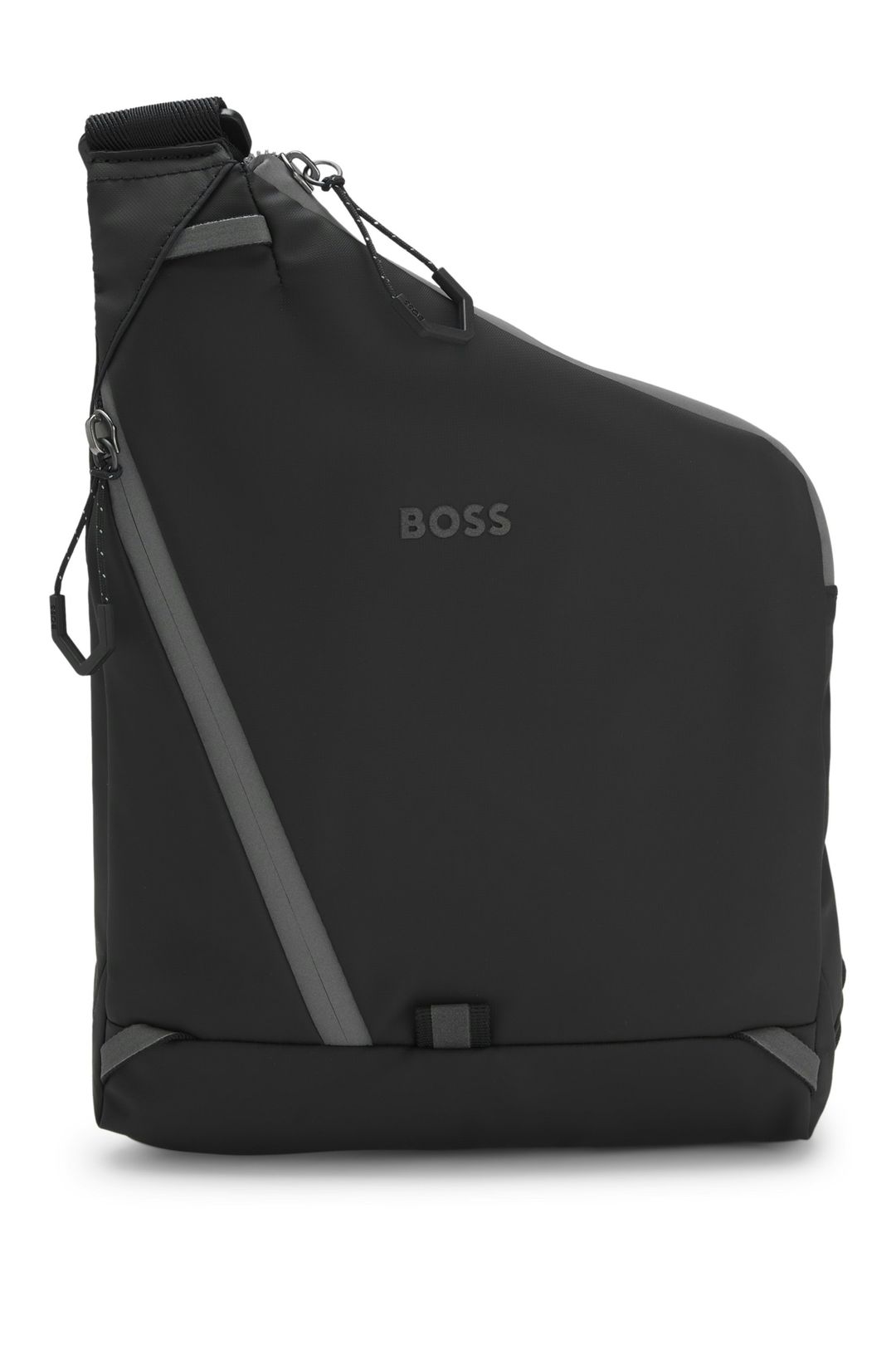 Batoh z umělé kůže s reflexními detaily - Black