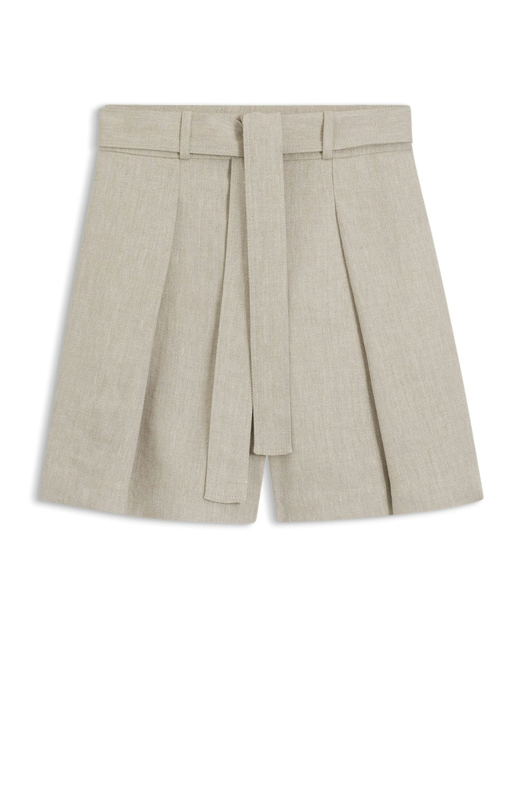 Culottes volného střihu ze směsi lnu s vazbou rybí kosti - Open Miscellaneous