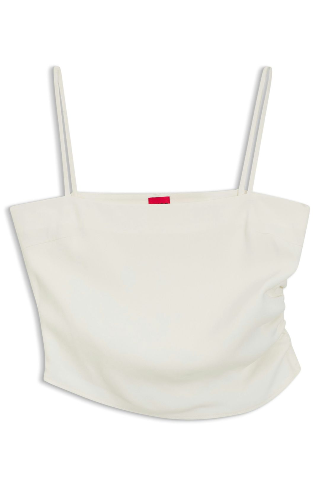Nabíraný bandeau top s ramínky