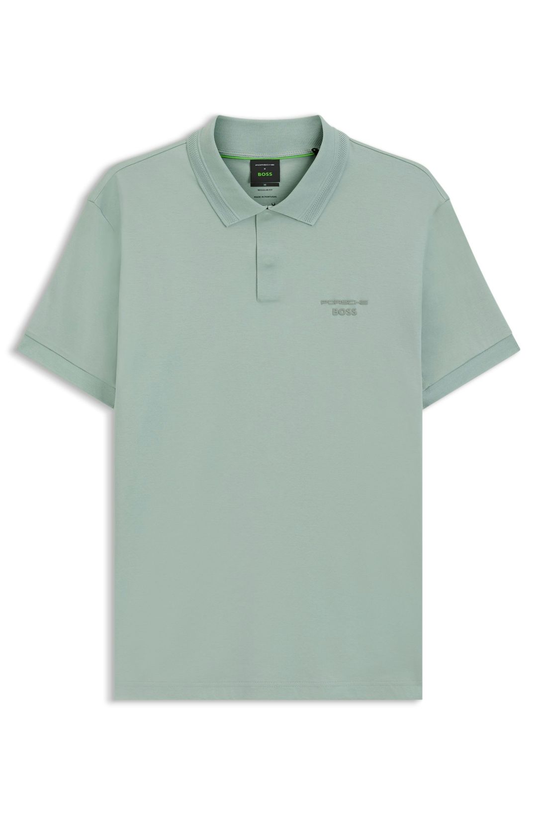 Polotričko Porsche x BOSS z mercerizované bavlny - Open Green