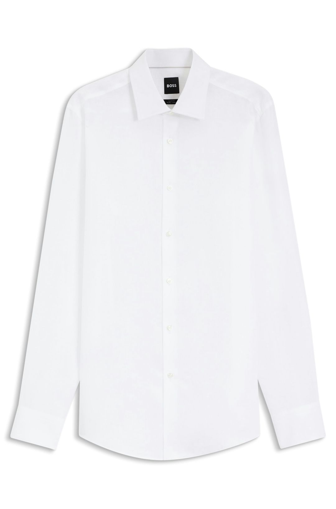 Košile slim fit z italského lnu - White