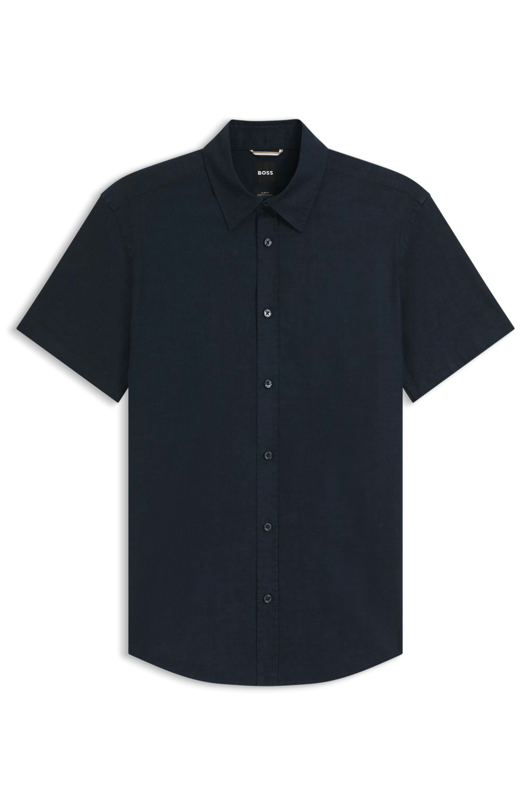 Košile slim fit ze strečového lnu - Dark Blue