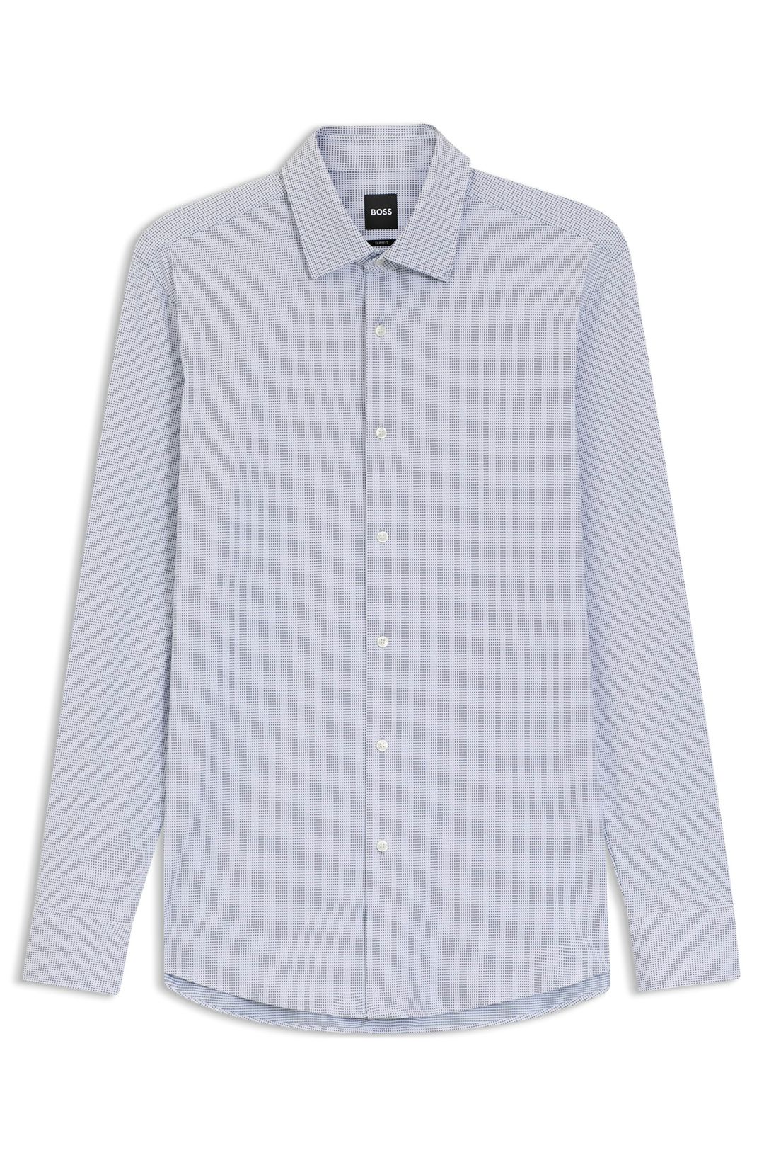Košile slim fit z italského strečového žerzeje - Dark Blue