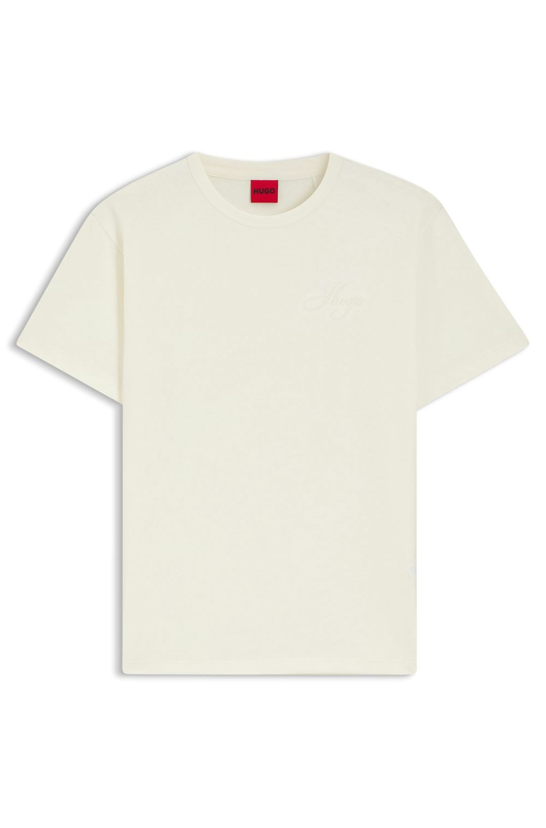 Bavlněné tričko s vyšívaným logem - Open White